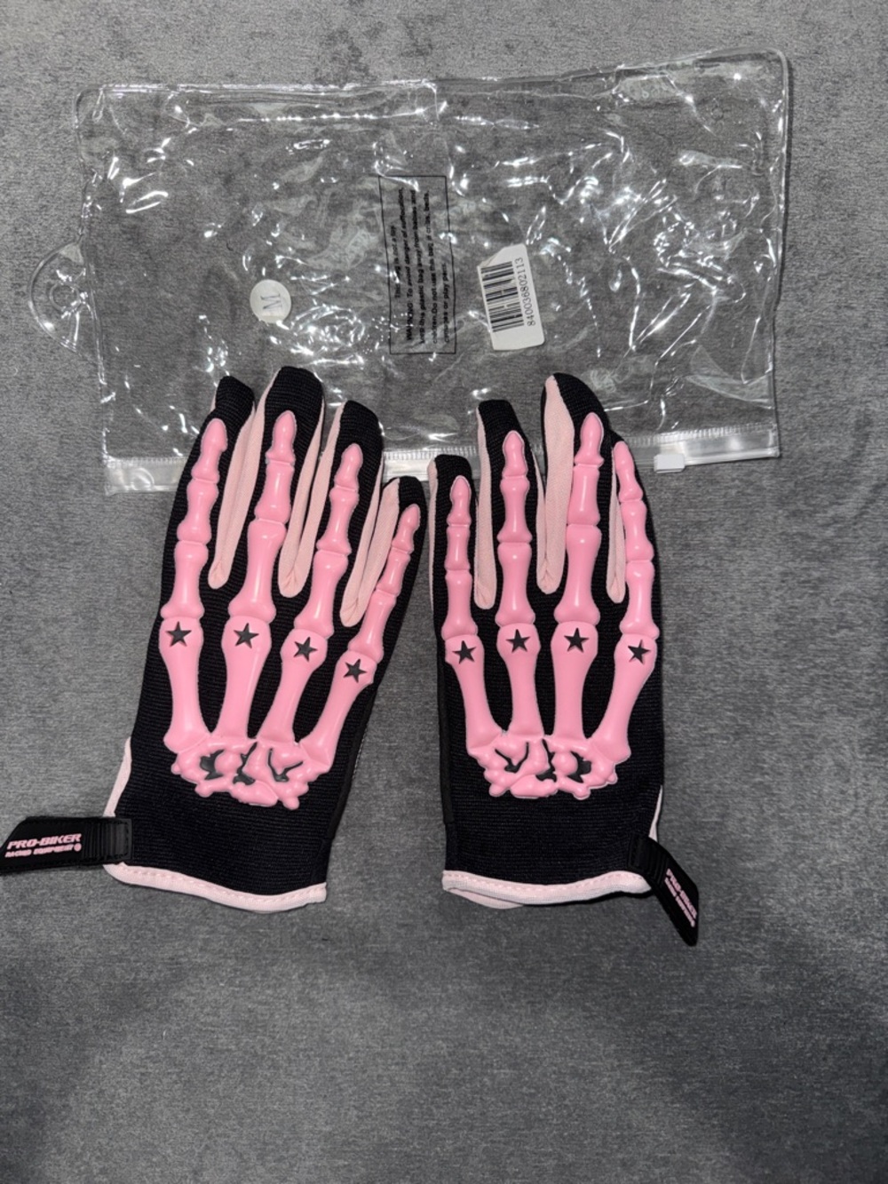 MotoCross/Dirt Bike/Motorcycle Pink Skeleton Gloves Size Medium NWT - Picture 6 of 17
